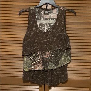 Take Two Clothing Boho 100% Cotton Sleeveless Top Large L